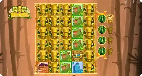Golden Bamboo Feature mit Multiplikatoren und Collector Symbolen im Big Bamboo Slot